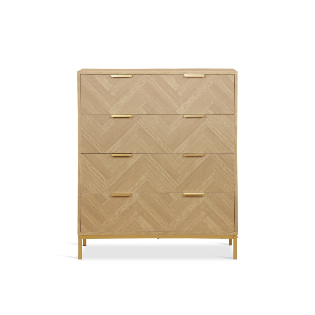 Mesa 4 Drawers Tallboy - Natural
