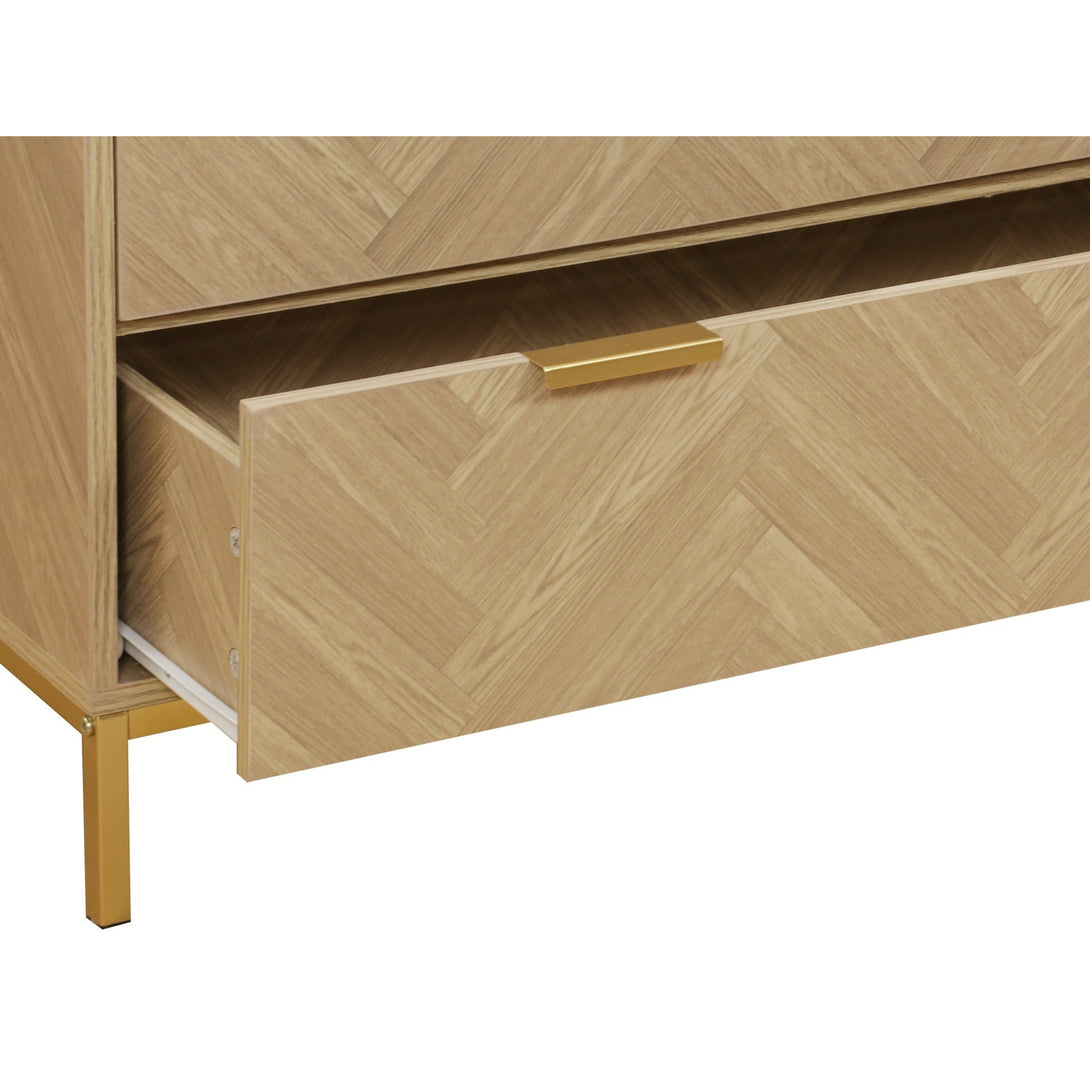 Mesa 4 Drawers Tallboy - Natural