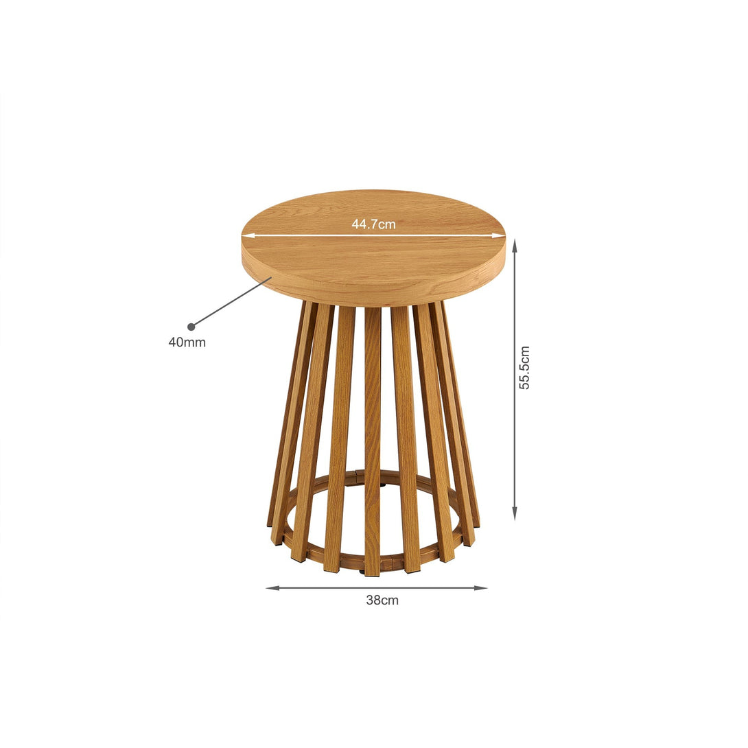 Yardley Round Coffee Table 45cm - Oak