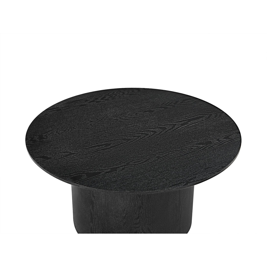 Adley Round Coffee Table 90cm - Black