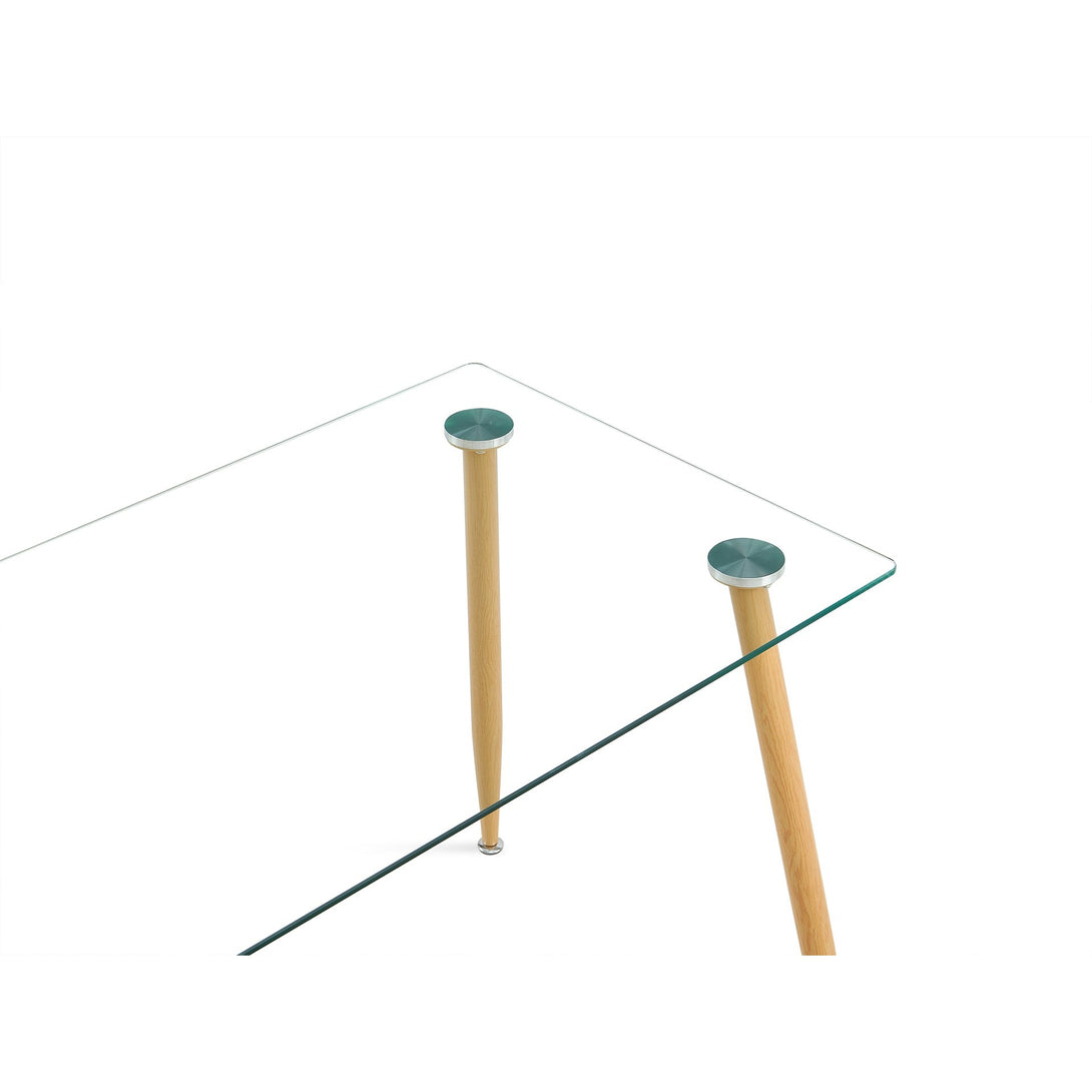 Fen Tempered Glass Dining Table 120 x 70cm