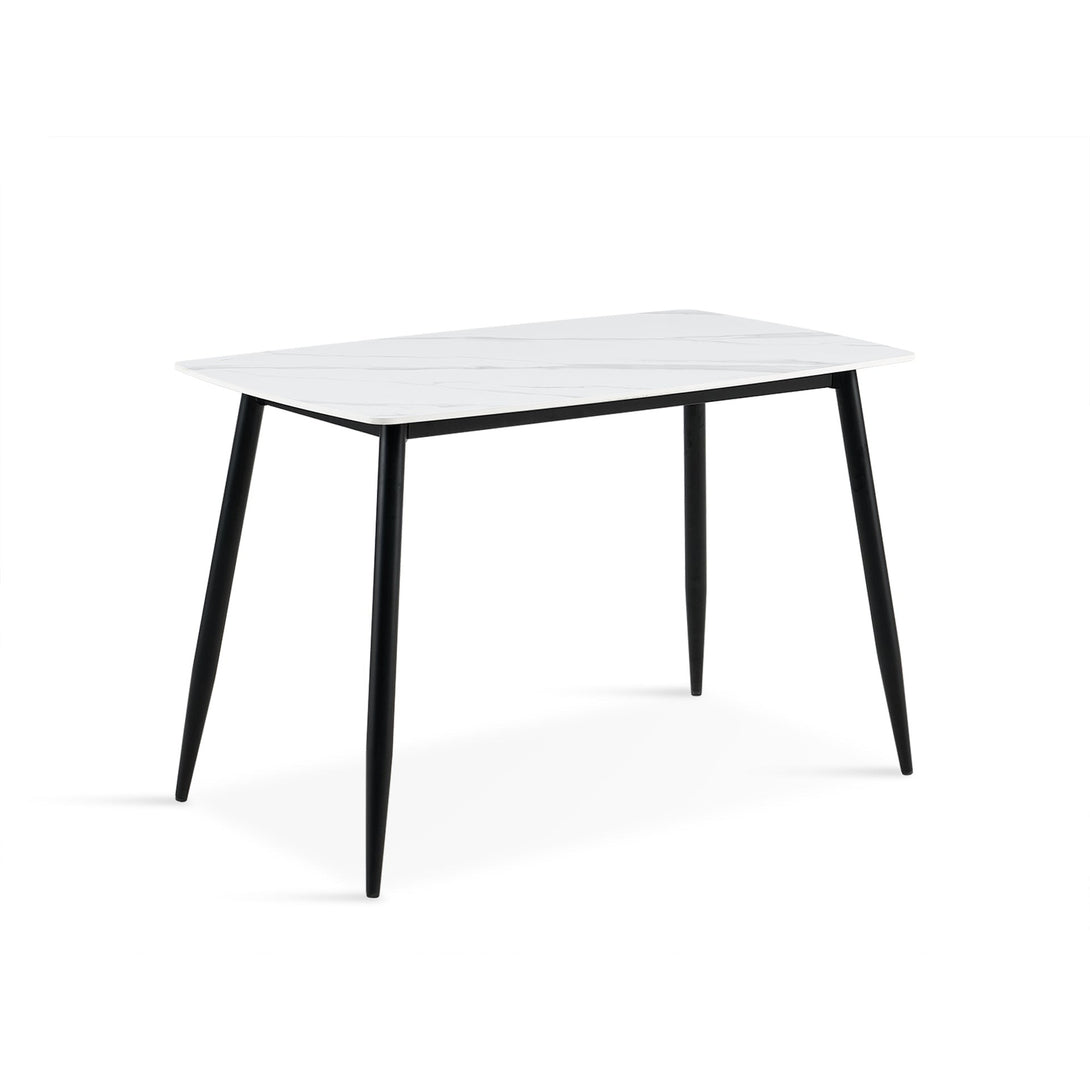 Adley Matt Ceramic Dining Table 120 x 69.5cm - White