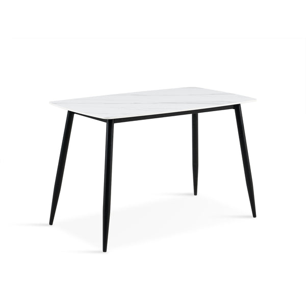Adley Matt Ceramic Dining Table 120 x 69.5cm - White