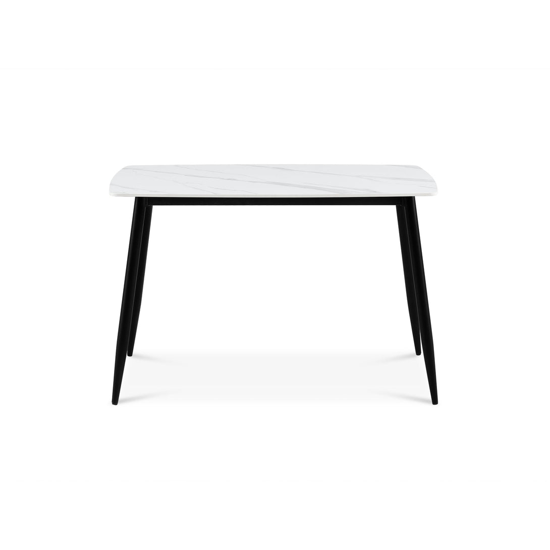 Adley Matt Ceramic Dining Table 120 x 69.5cm - White
