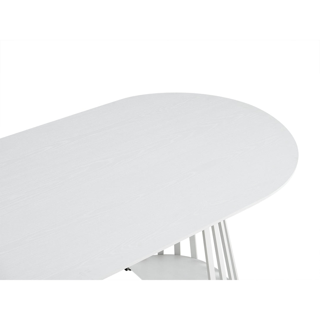Kieran Oval Dining Table 180 x 90cm - White