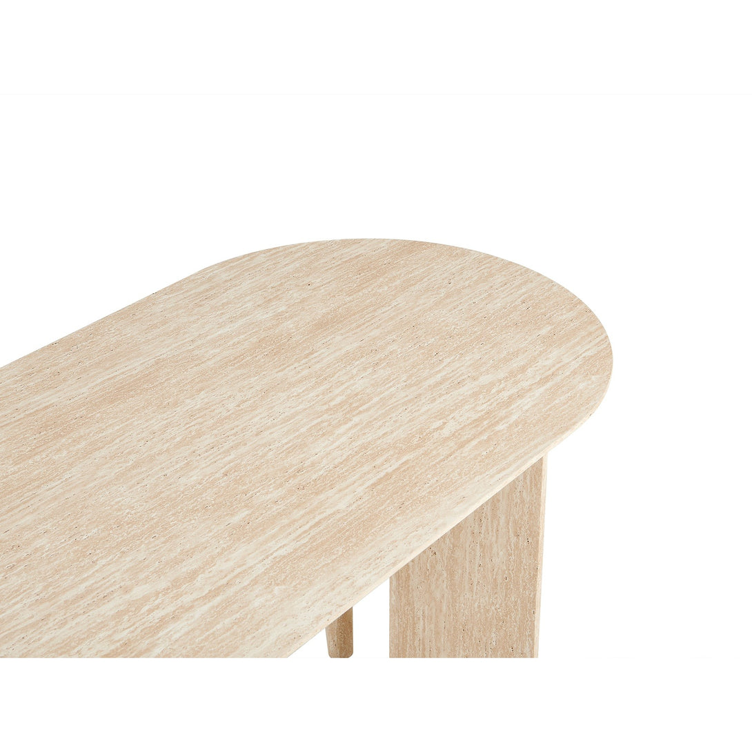 Xanthe Oval Dining Table 180 x 90cm - Travertine