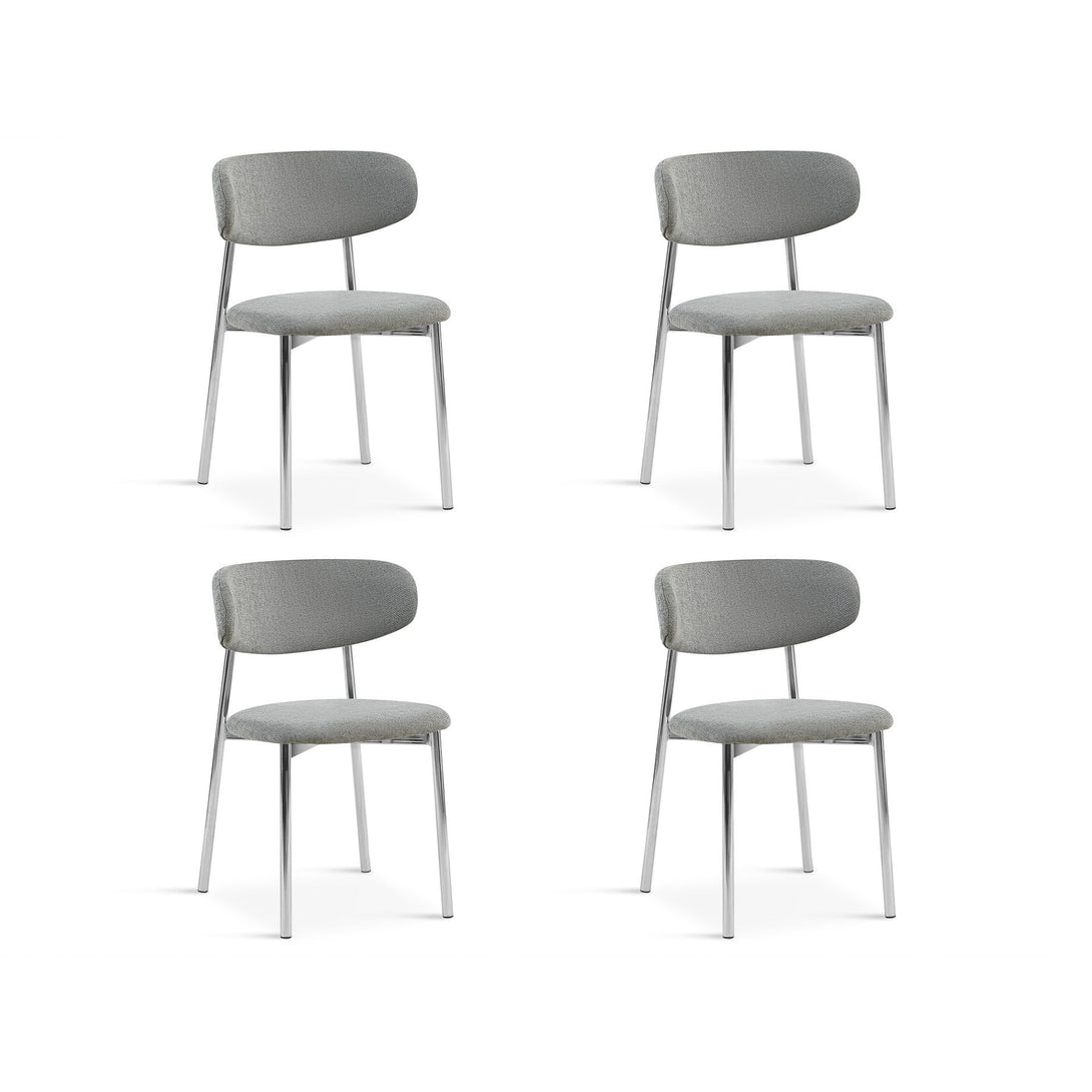 Onyx Fabric Dining Chair - Set of 4 - Grey