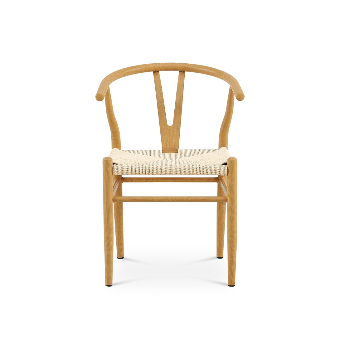 Winter Rope Seat Dining Chair Wishbone Chair Replica - Set of 2 - Natural