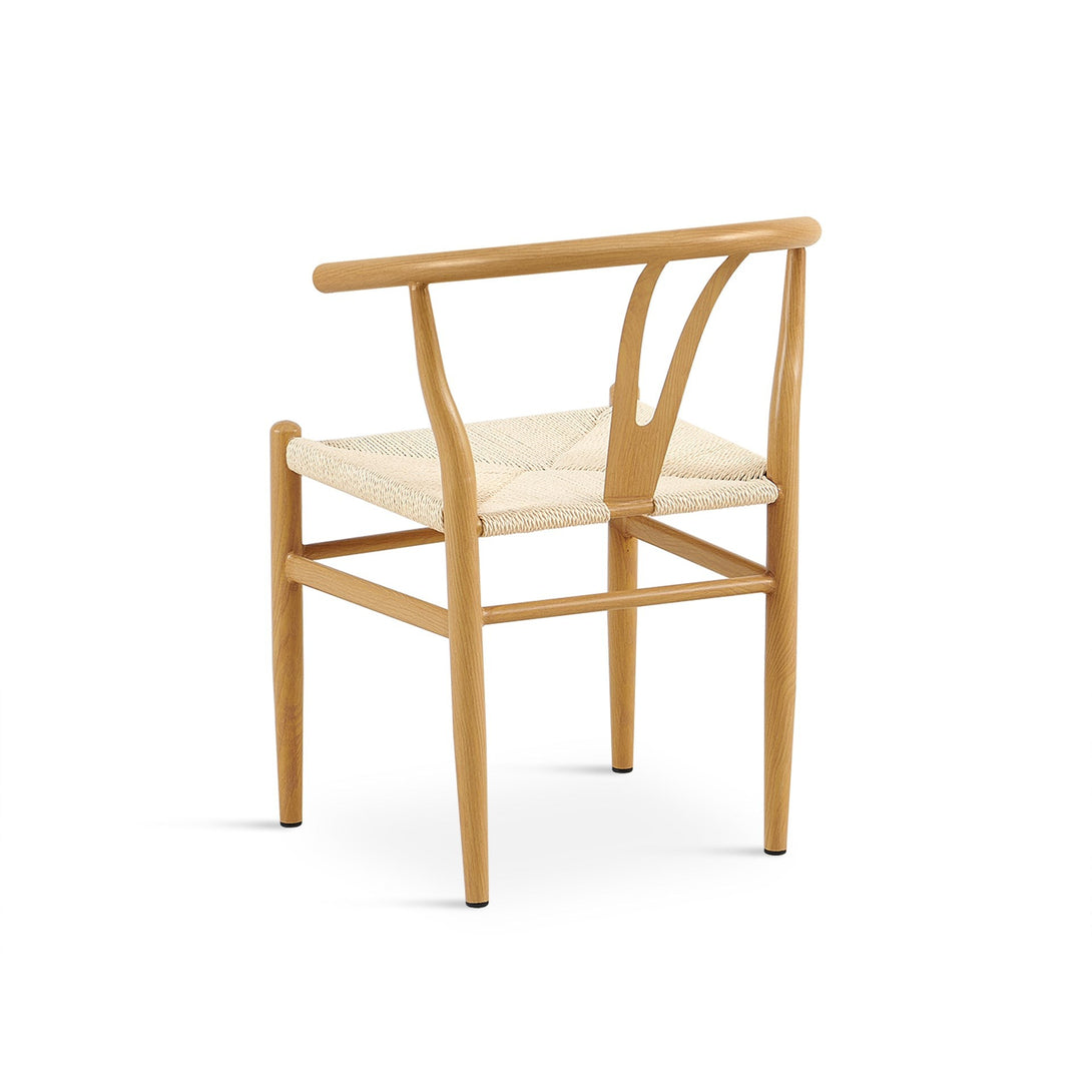Winter Rope Seat Dining Chair Wishbone Chair Replica - Set of 2 - Natural