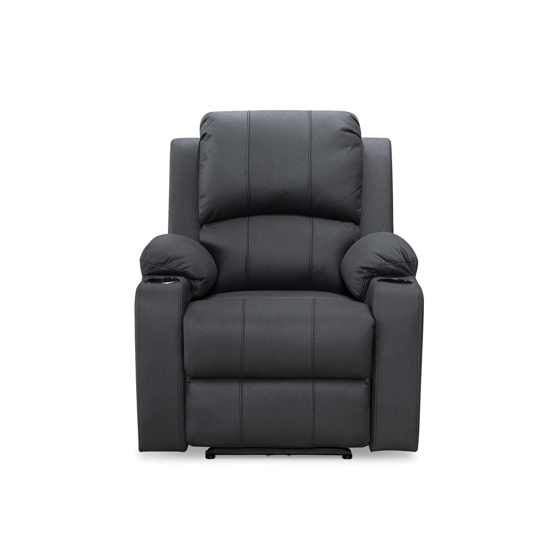 Marton Manual Recliner Chair - Black