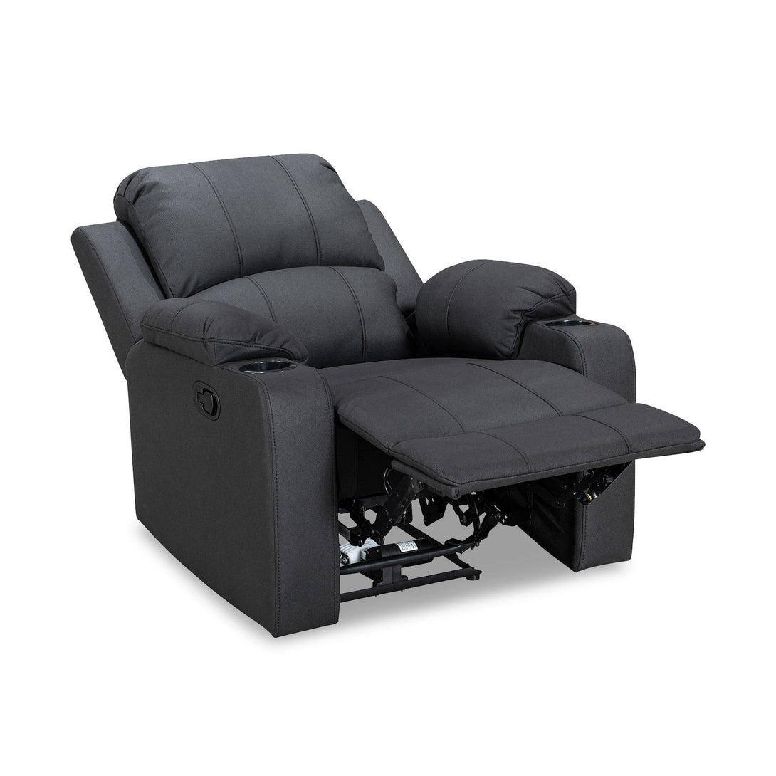 Marton Manual Recliner Chair - Black