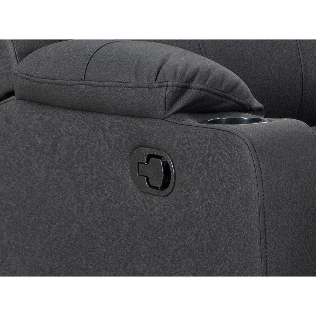 Marton Manual Recliner Chair - Black