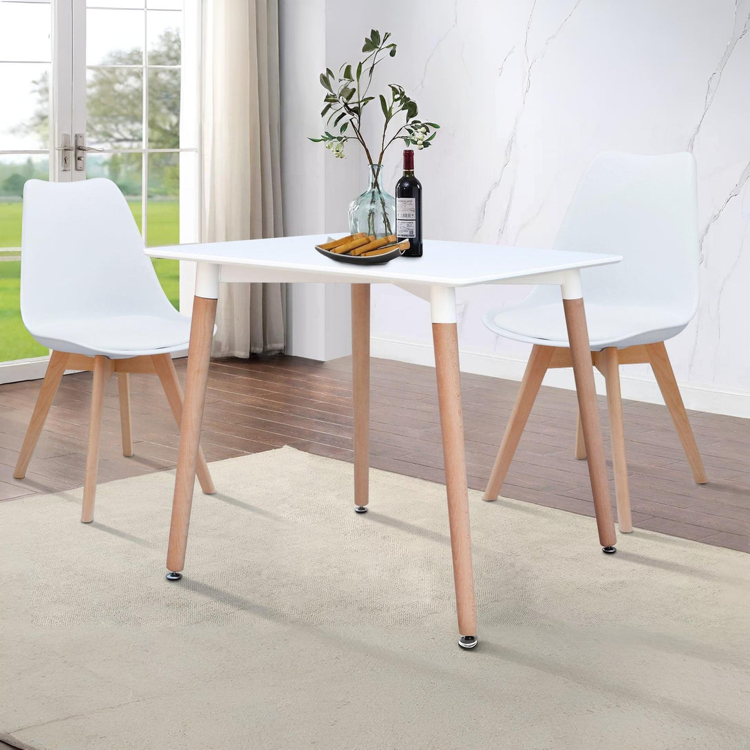 Jean Dining Table Square 80 x 80cm - White