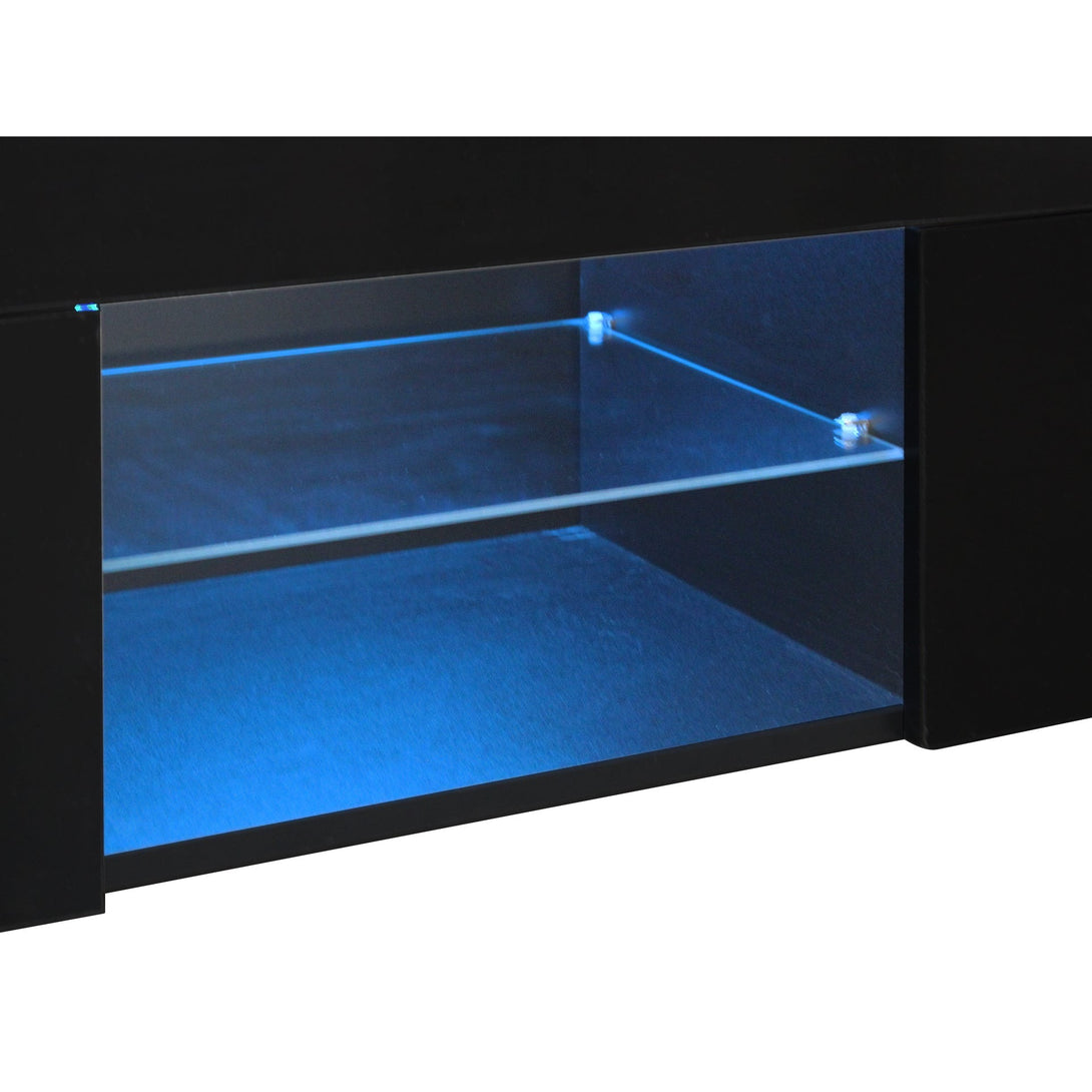 Maize 1.3m LED Entertainment Unit - Black