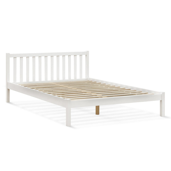 Baker Queen Wooden Bed Frame - White