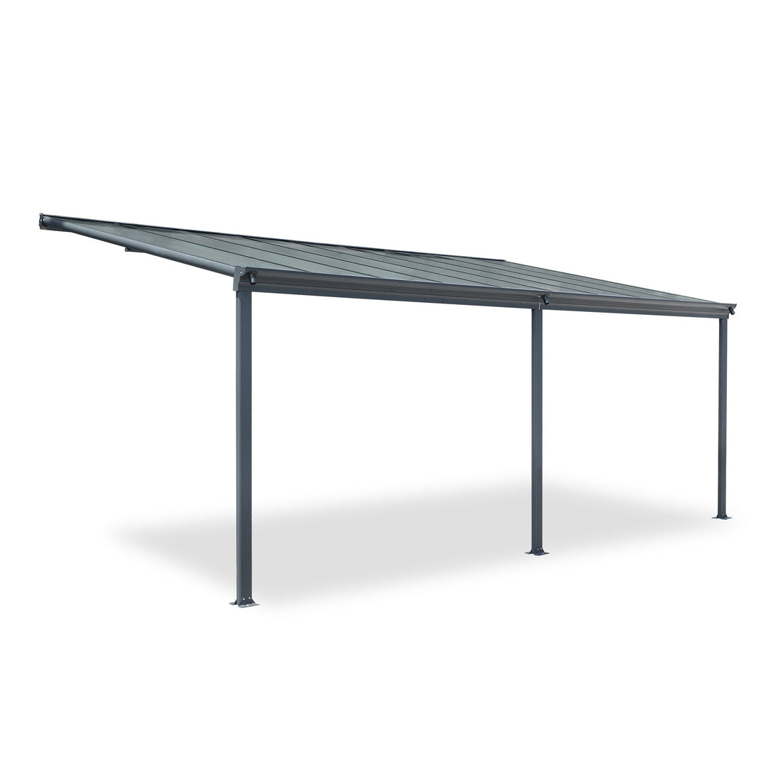 Patio Canopy Roof 5.57m x 3m - Charcoal Grey
