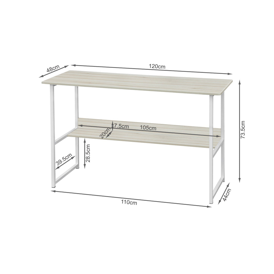 Charley 120cm Computer Desk - White