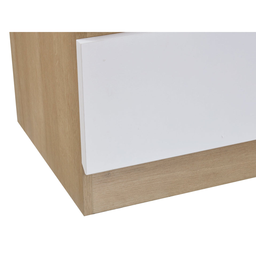 Harris 3 Drawers Tallboy - Oak + White