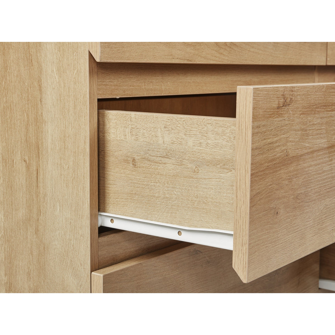 Harris 8 Drawers Low Boy - Oak