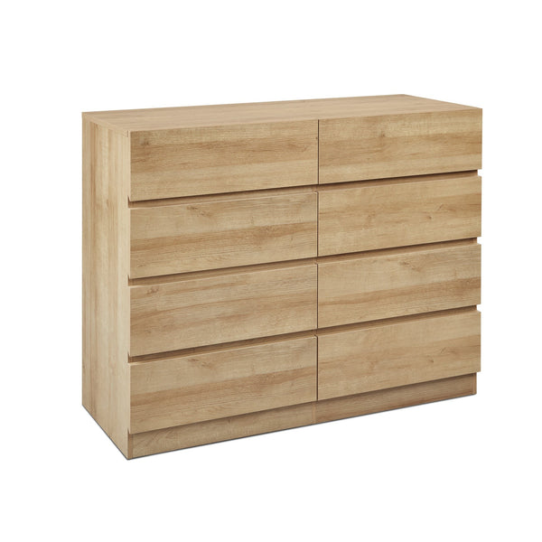 Harris 8 Drawers Low Boy - Oak