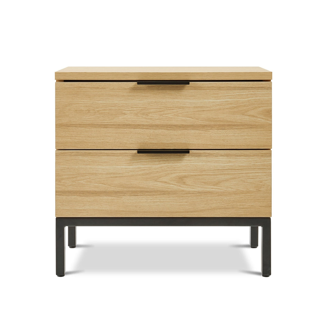 Ocala Wooden Bedside Table - Oak