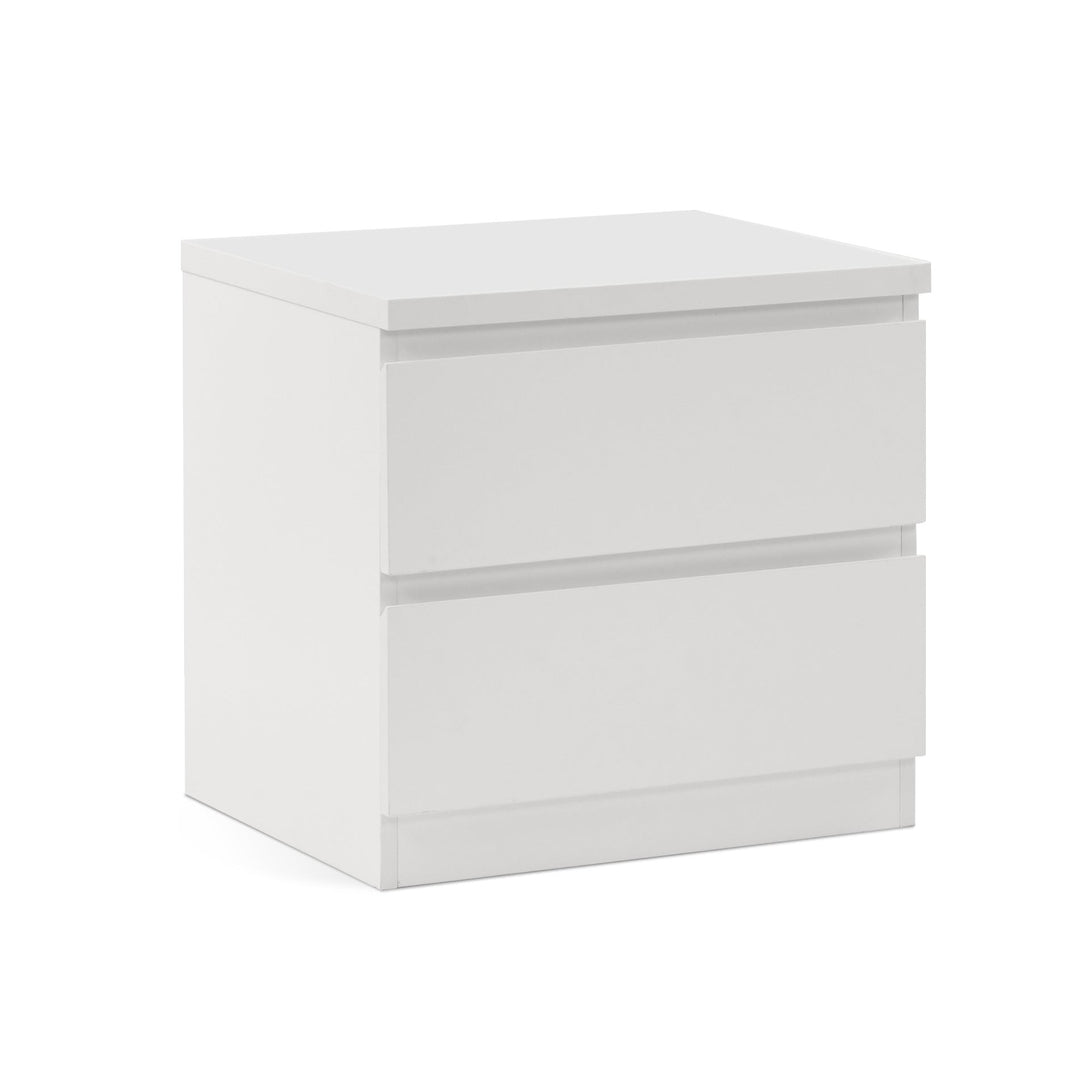 Tongass Wooden Bedside Table - White