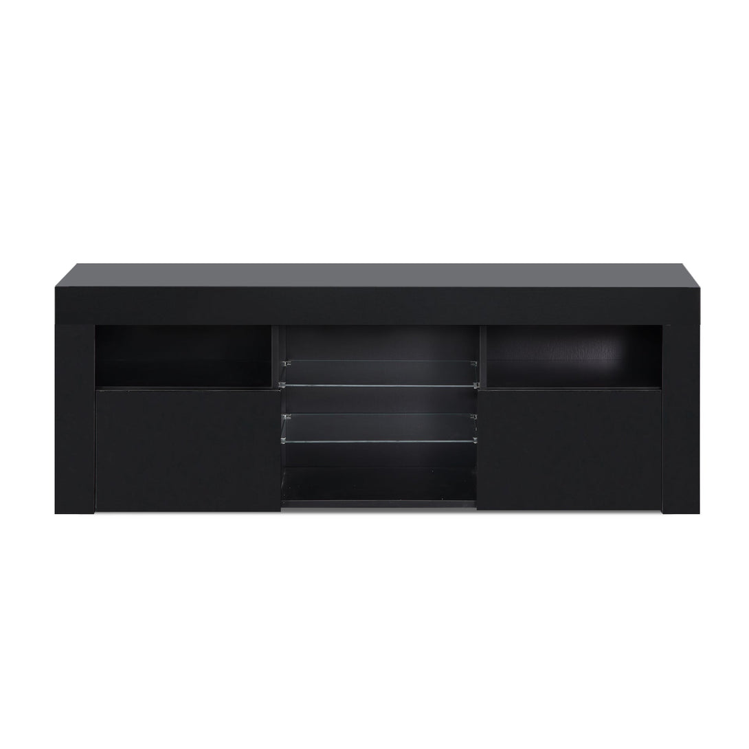 Atka 1.45m LED Entertainment Unit - Black