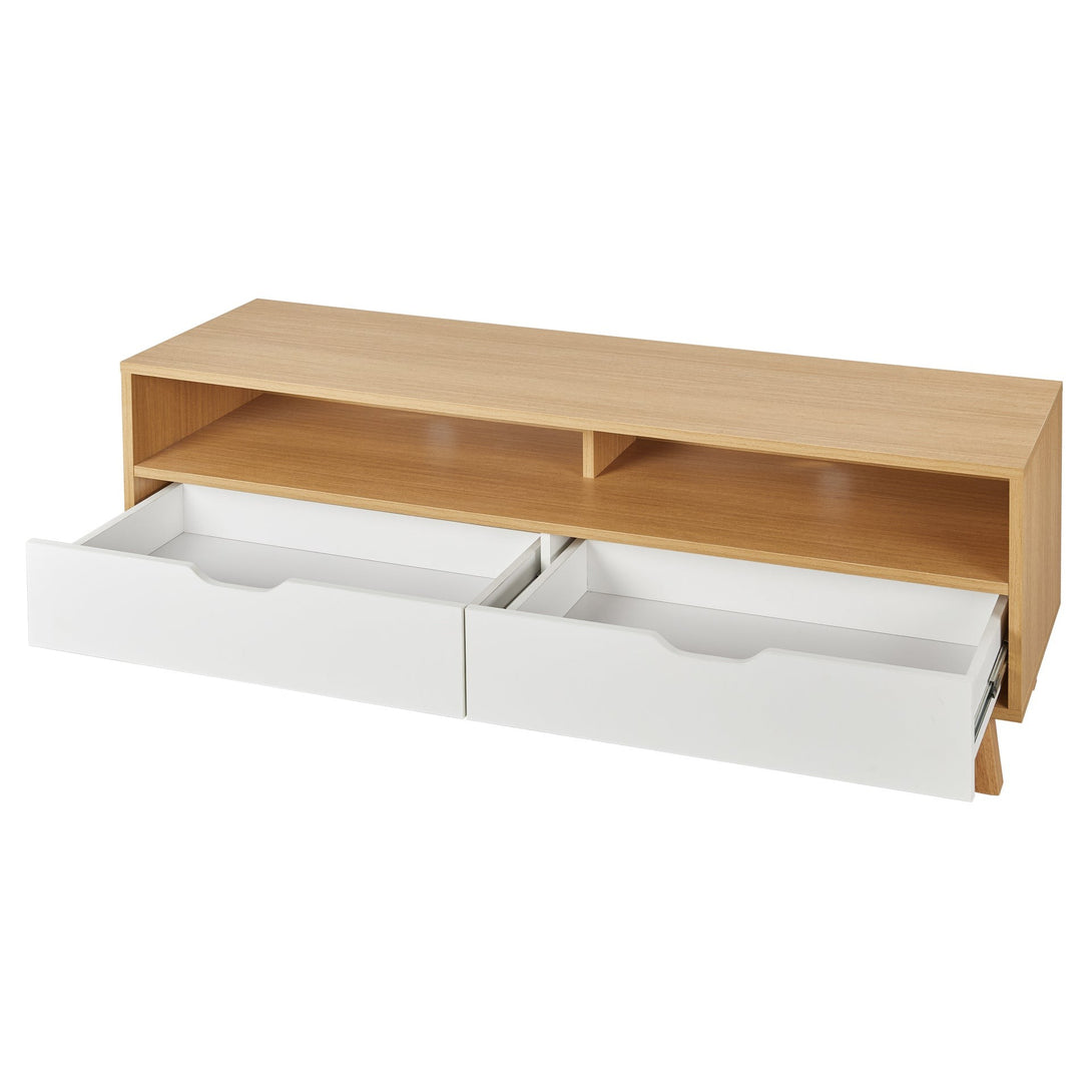 Schertz 1.4m Entertainment Unit - Oak