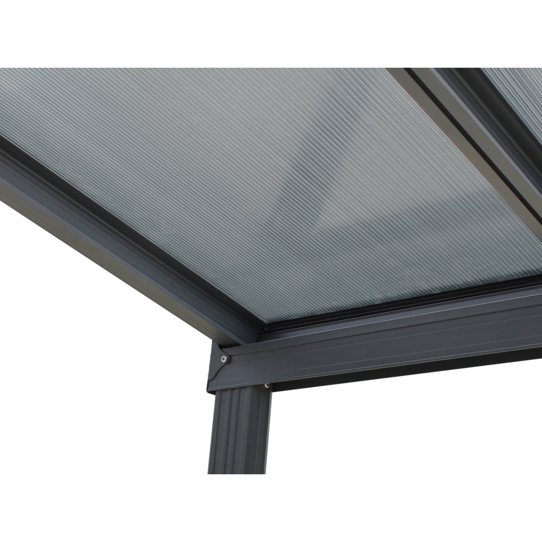 Patio Canopy Roof 5.57m x 3m - Charcoal Grey