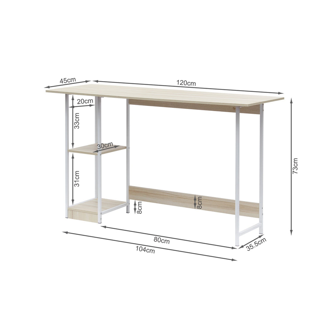 Monroe 120cm Computer Desk - White