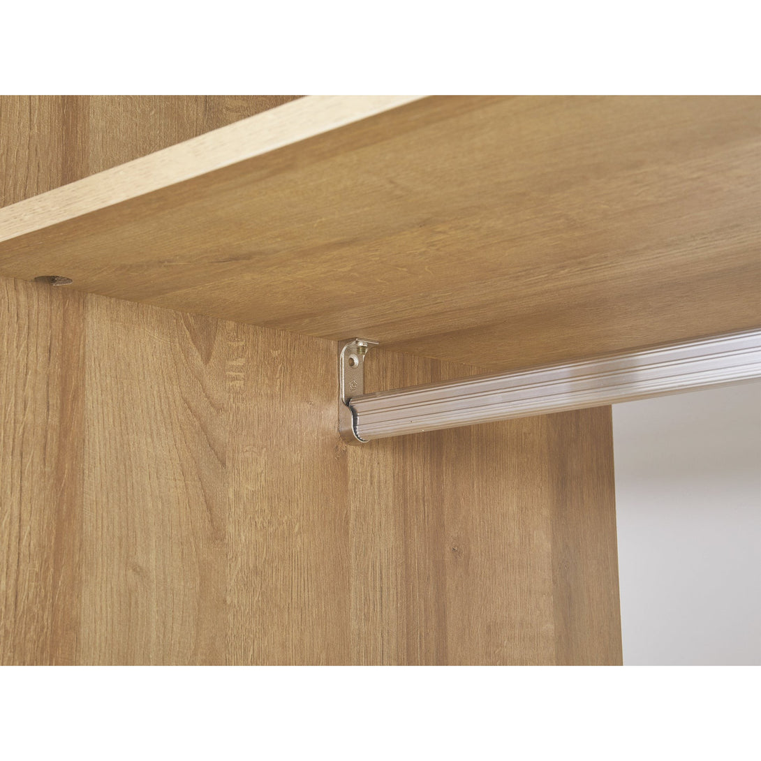 Makalu Wardrobe 3 Door Storage Shelves - Oak