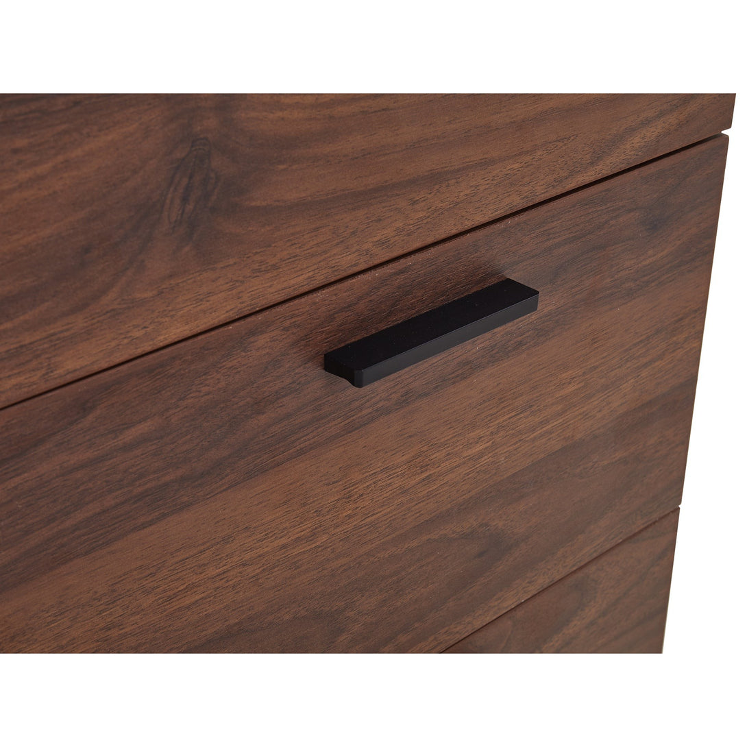 Nakia 3 Drawer Filing Cabinet - Walnut