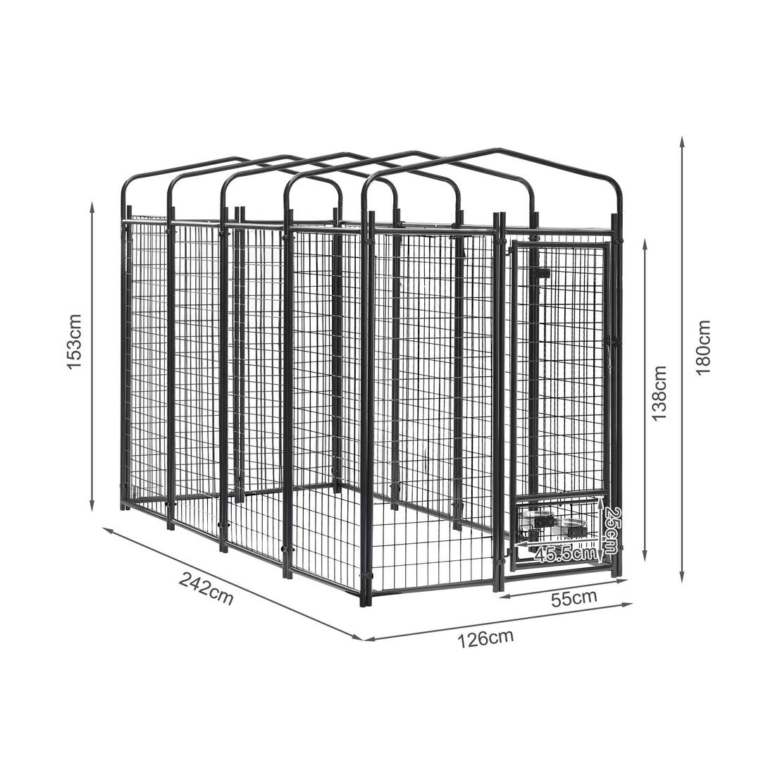 Bingo Pet Dog Kennel Metal Enclosure 2.4m x 1.2m