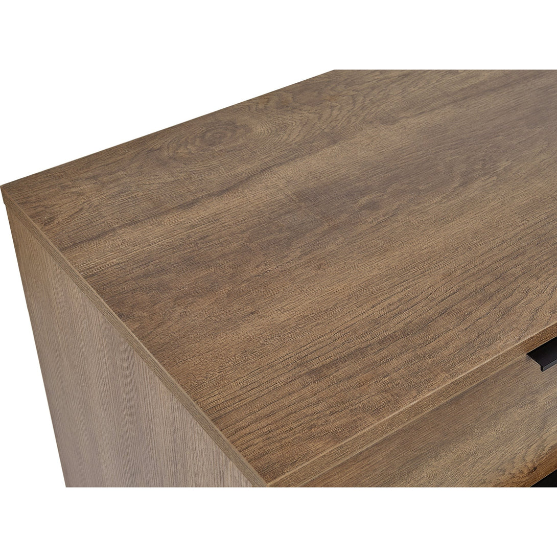 Ocala Low Boy 6 Drawer Chest Dresser - Walnut