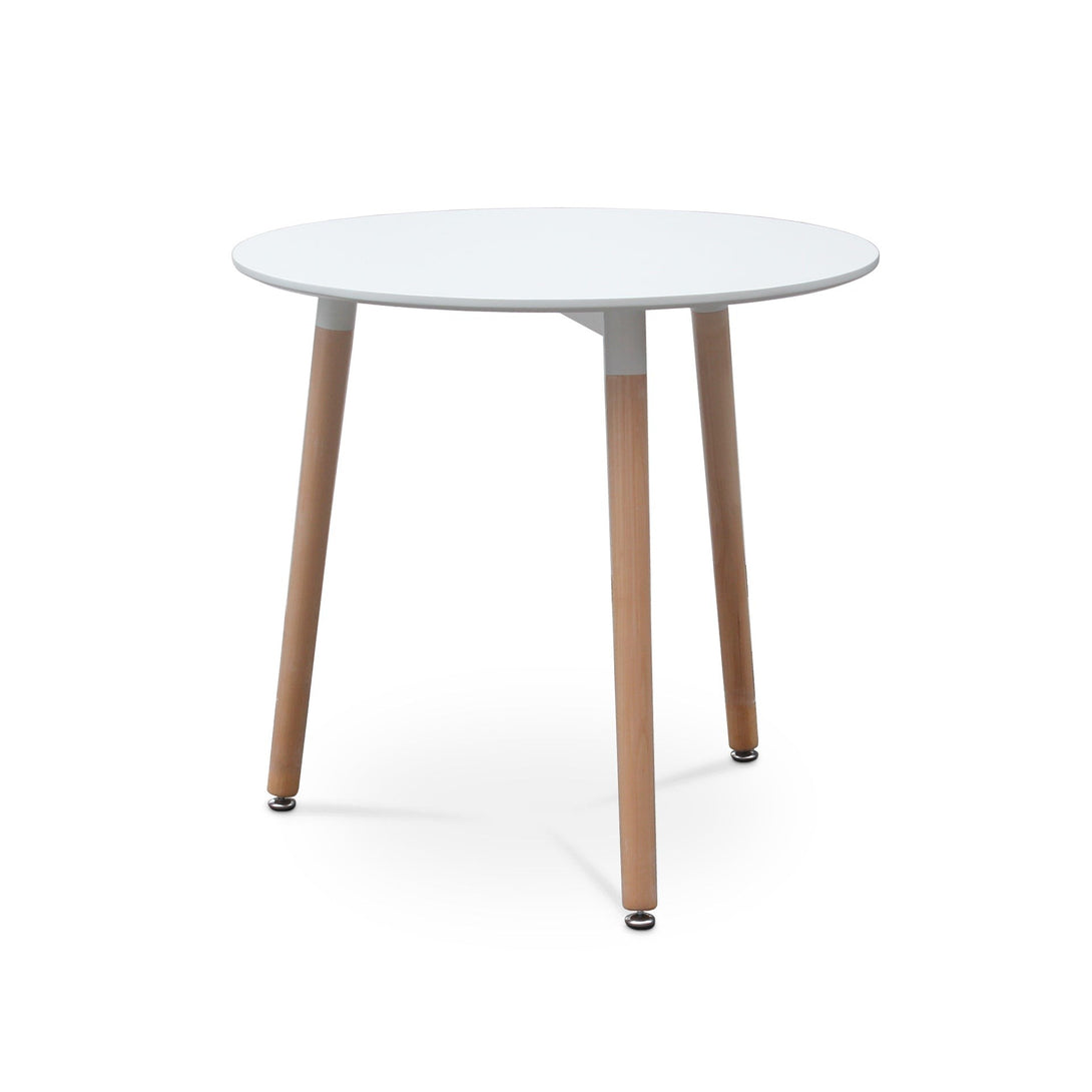 Finley Dining Table Round 80 x 76cm - White