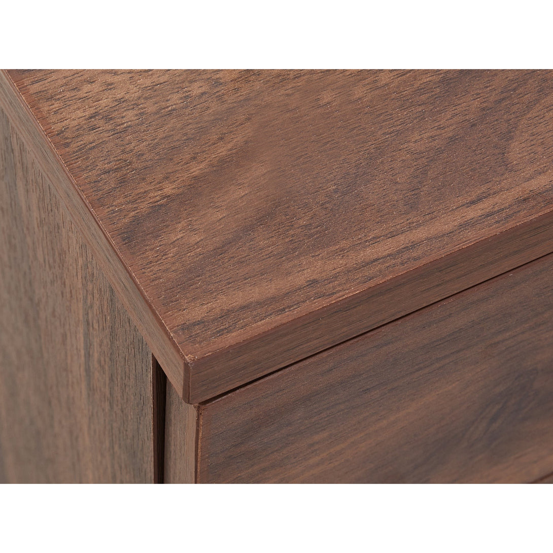Nakia 3 Drawer Filing Cabinet - Walnut