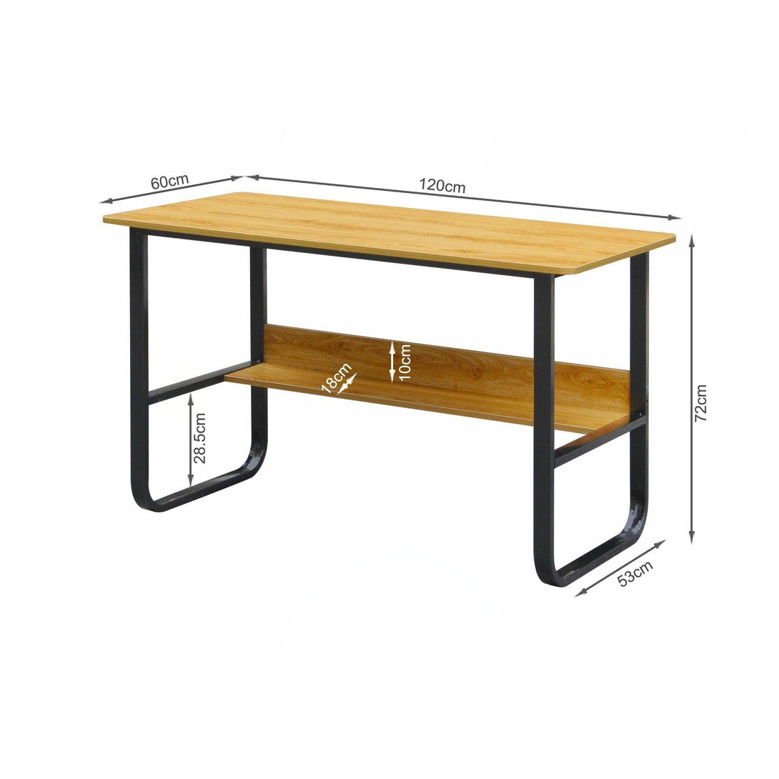 Andrea 120cm Desk - Black