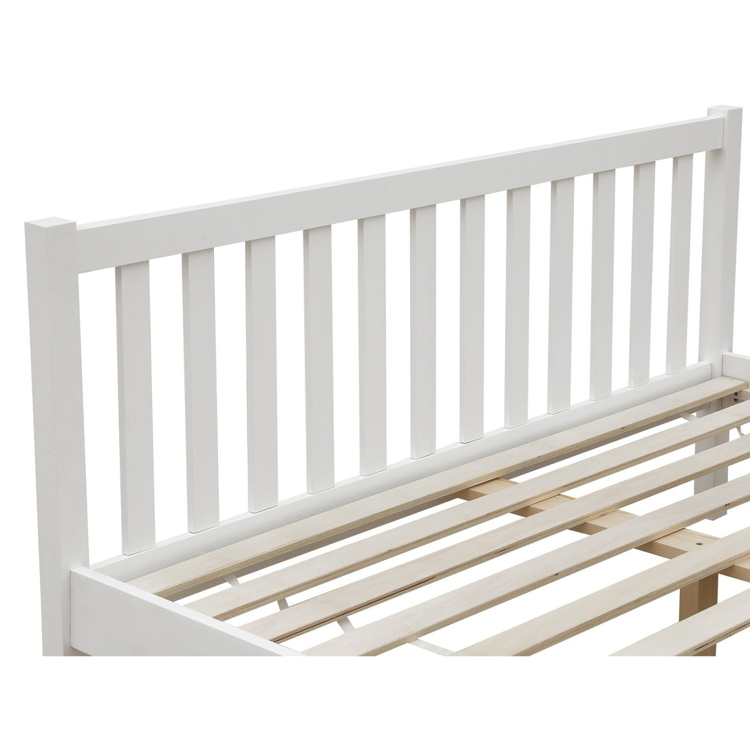 Baker Queen Wooden Bed Frame - White