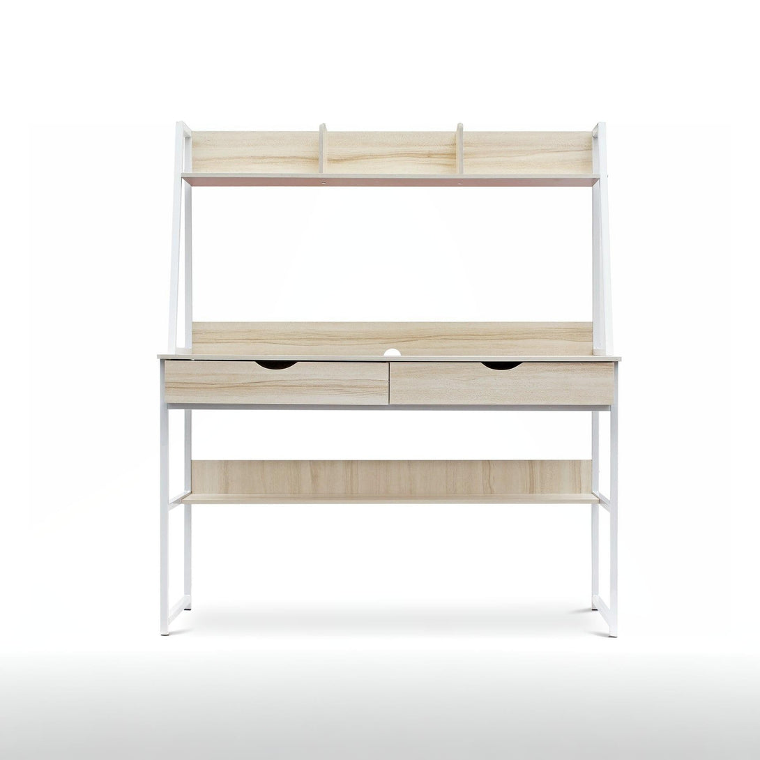 Siya 120cm Computer Desk with Drawers - Oak