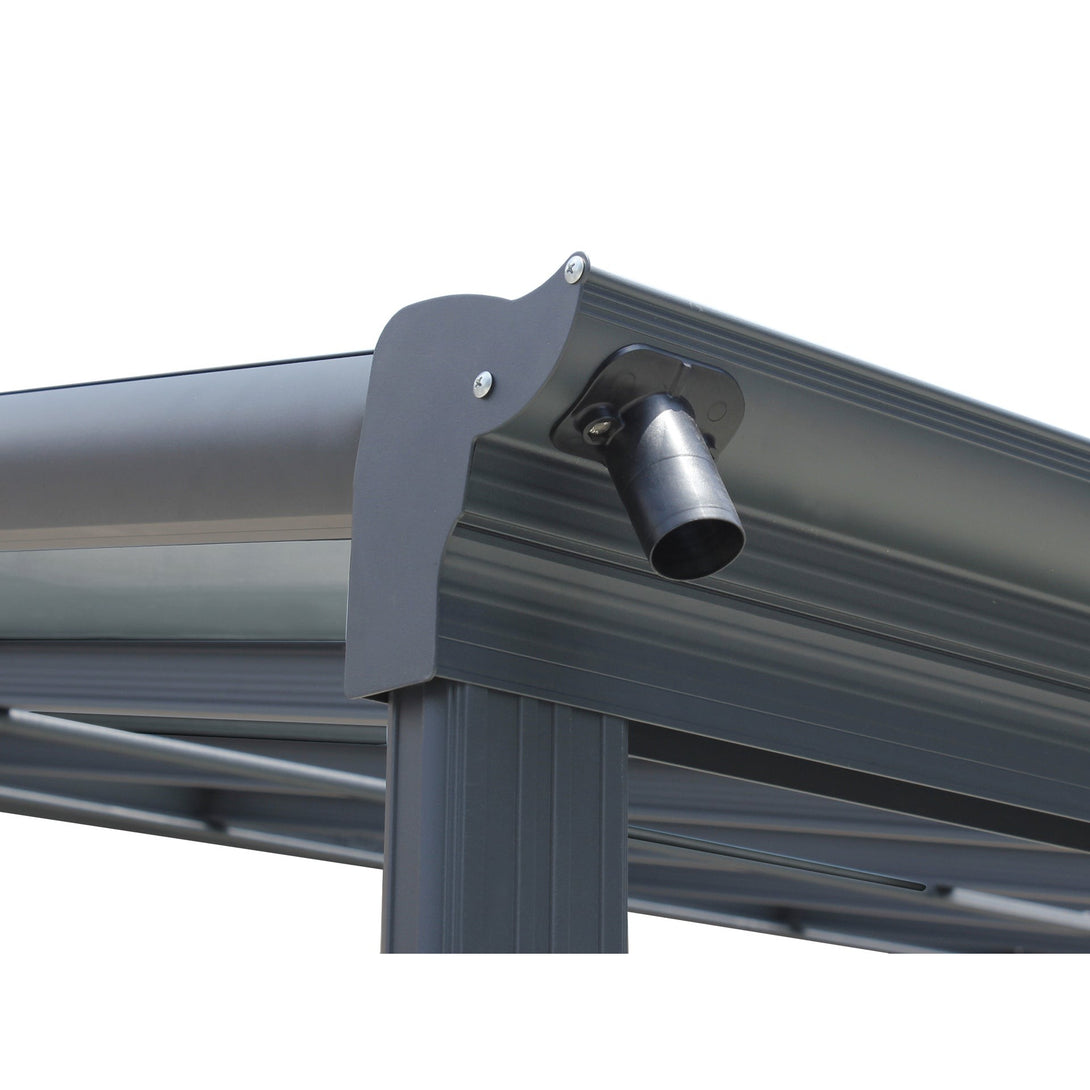 Patio Canopy Roof 5.57m x 3m - Charcoal Grey