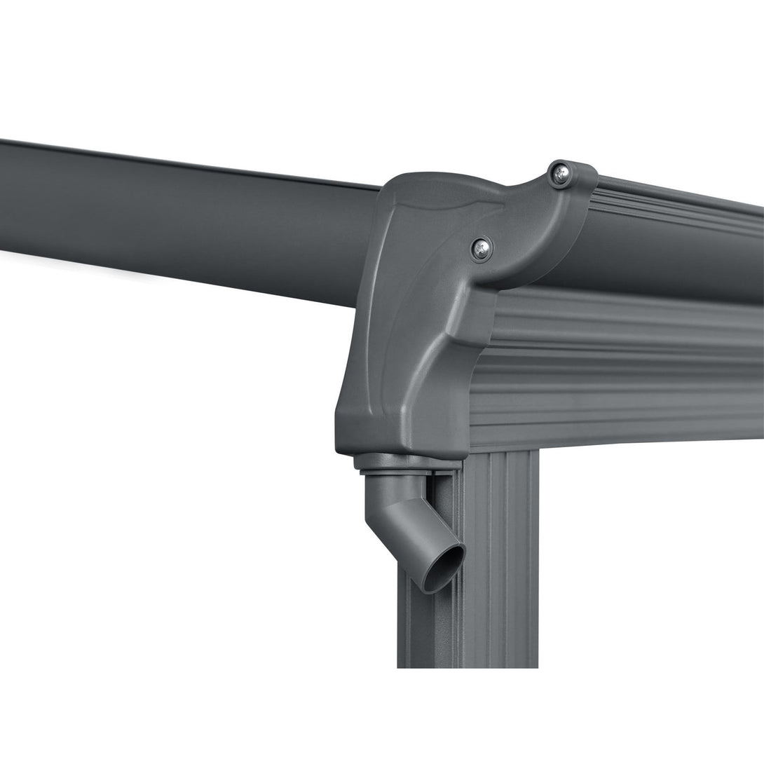 Patio Canopy 20' x 10' ft - 6.18 x 3.03 x 2.58M - CHARCOAL GREY