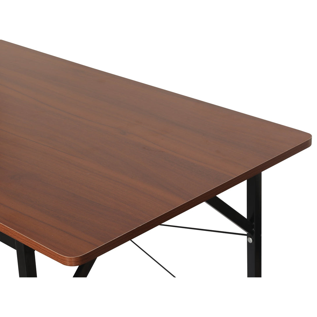 Kendahl 120cm Computer Desk with Bookshelf - Black