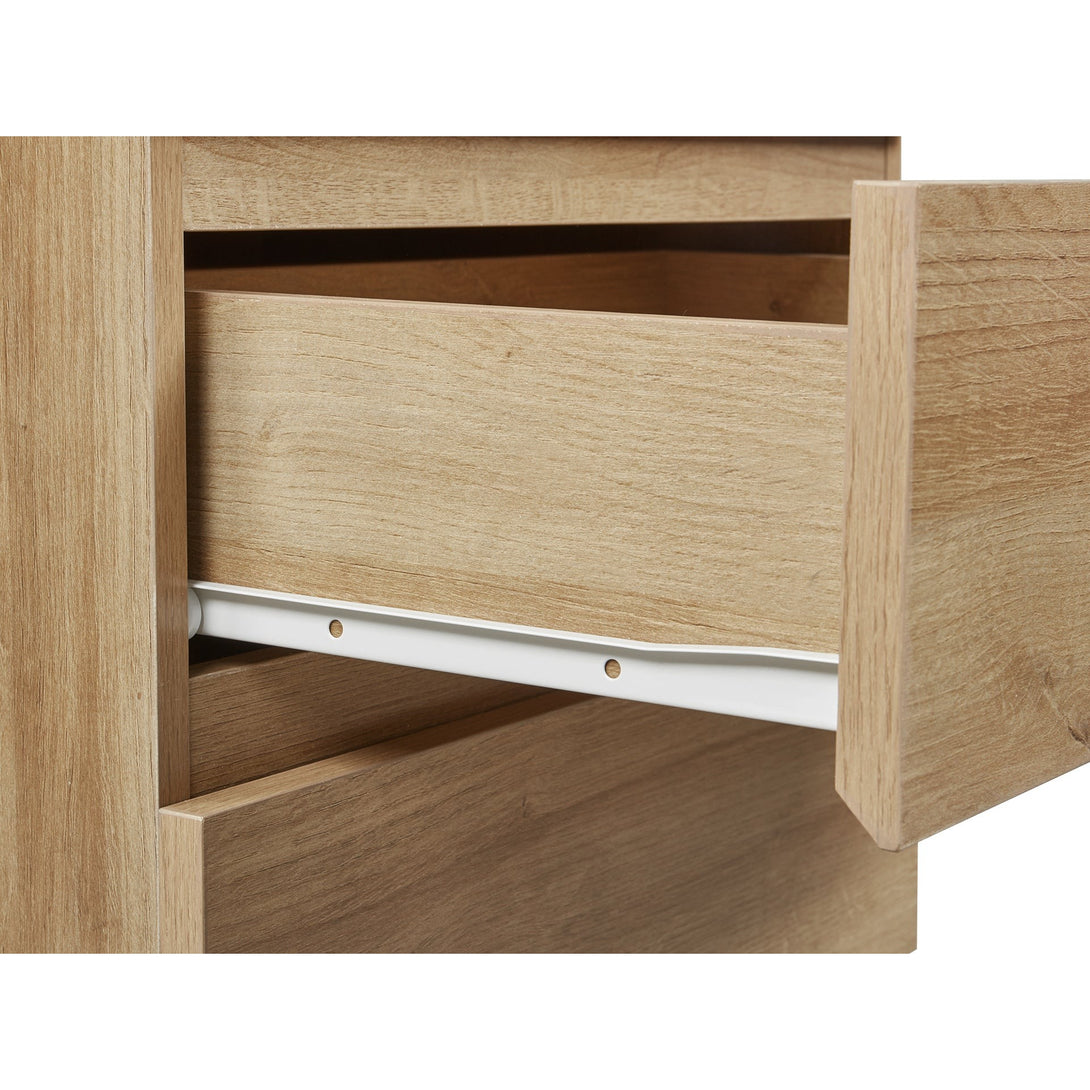 Harris 6 Drawers Slim Tallboy - Oak