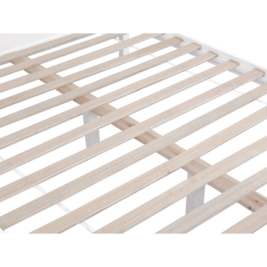 Kamet Queen Wooden Bed Frame - White