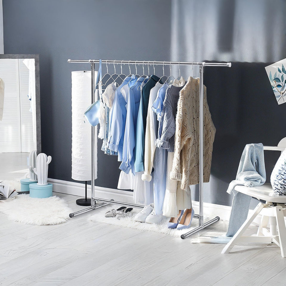 Portable Adjustable Clothes Rack - Single