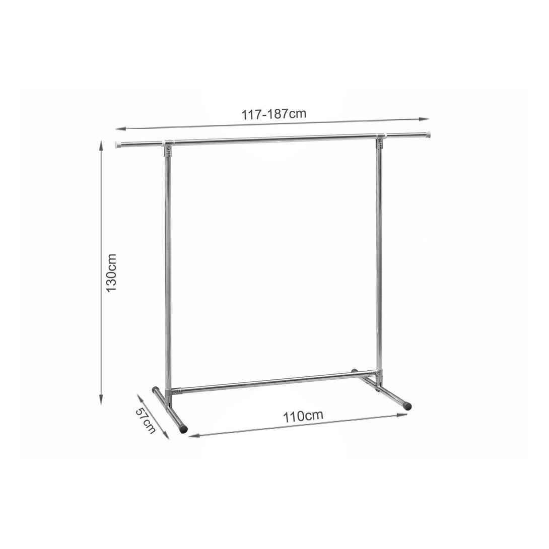 Portable Adjustable Clothes Rack - Single