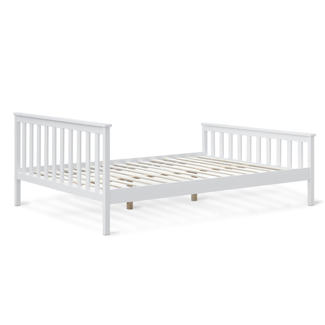 Andes Double Wooden Bed Frame - White