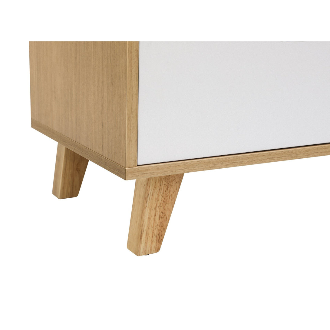 Schertz Wooden Low Boy 6 Drawers - Oak