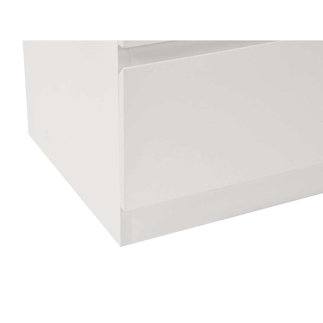 Tongass Wooden Tallboy 5 Drawers - White