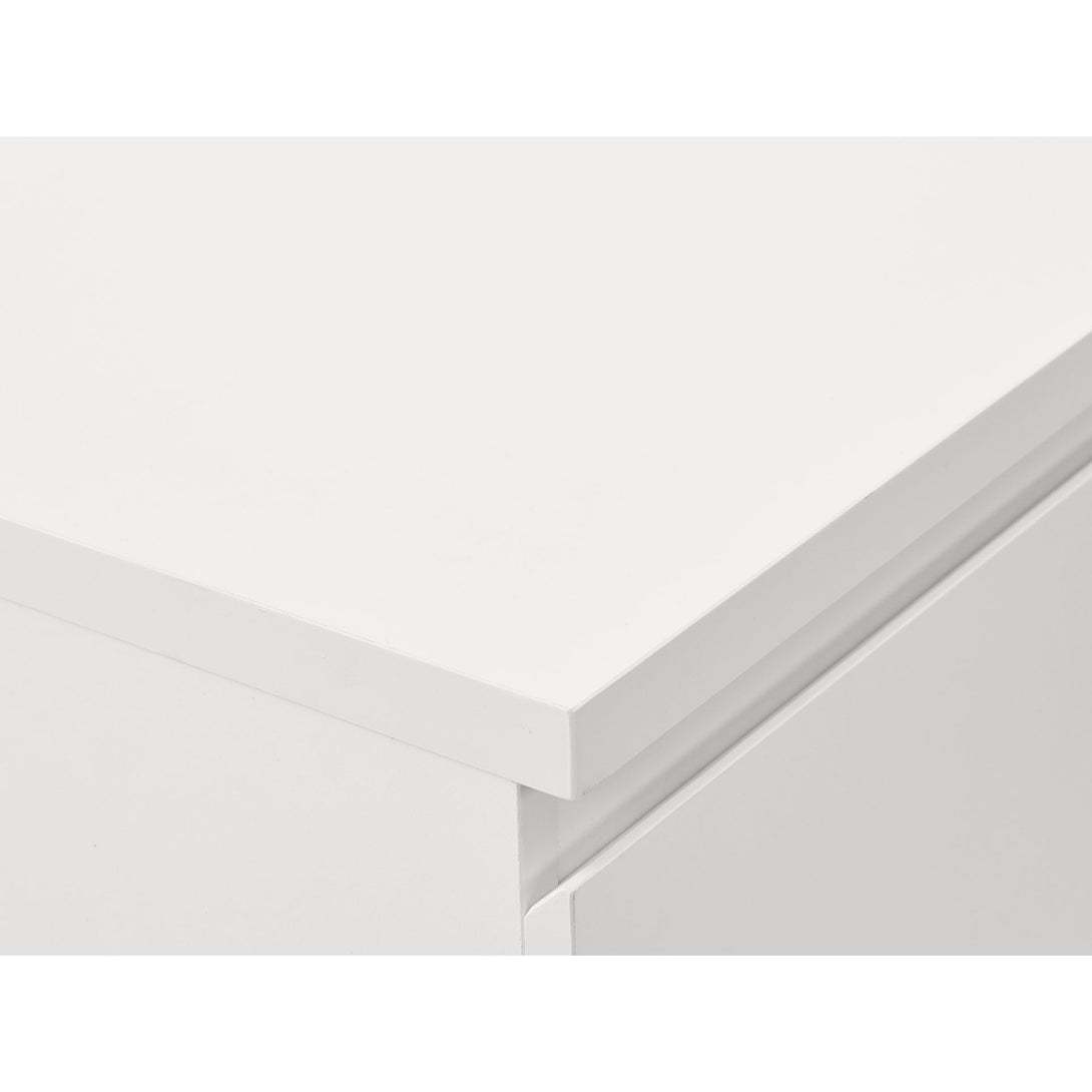 Tongass Wooden Tallboy 6 Drawers - White